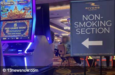Criticism Leads to Smoking Policy Change at Rivers Casino Portsmouth  Non-Smoking sign at Rivers Casino Portsmouth