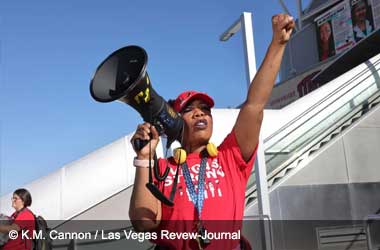 Strike Still Pending in Las Vegas as Major Issues Loom  Culinary Workers Local 226 get ready to picket outside casinos