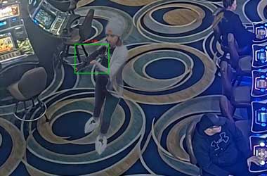 ZeroEyes detecting a person with a gun in a casino