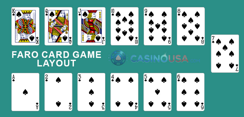 faro card game layout
