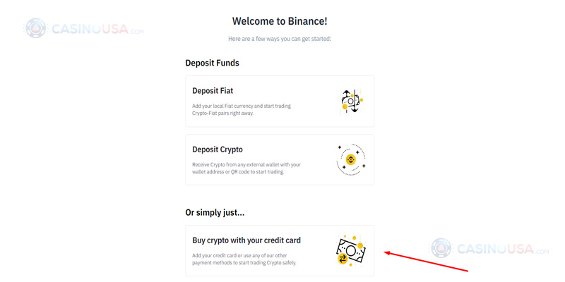 Purchasing Cryptocurrency on Binance