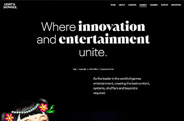 Light and Wonder Website