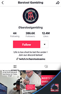 Gambar Perjudian Barstoll Pengguna TikTok