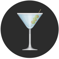 Gambar Ikon Martini Kering