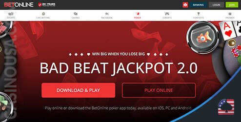 Gambar Situs Bad Beats Poker BetOnline