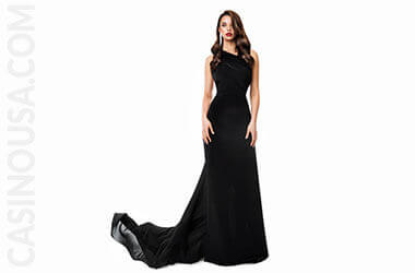 Image of Women Casino Outfits - Black Tie