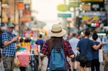 Image of Tourist in Big City